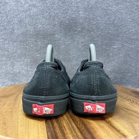 Vans Authentic Pro Triple Black Canvas Skate Shoes Sneakers Men's Size 10 - Picture 4 of 9